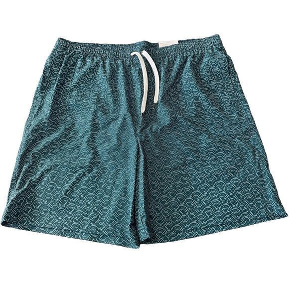Sonoma Mens Wave Geo Swim Trunks Size XL TL NWT Blue Swim Trunks - Picture 4 of 8